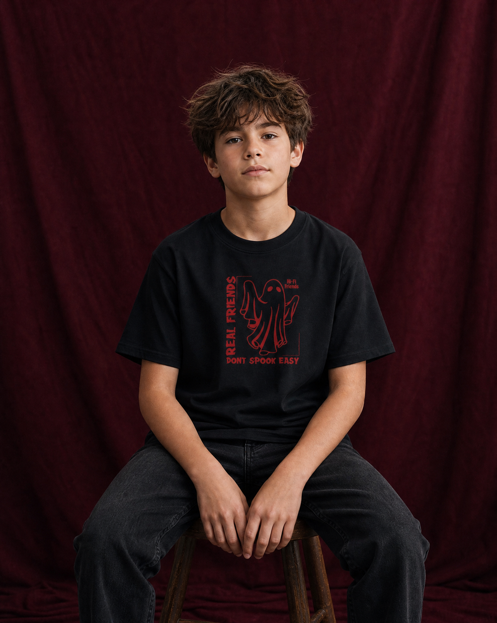 Real Friends Don't Spook Easy Youth Tee