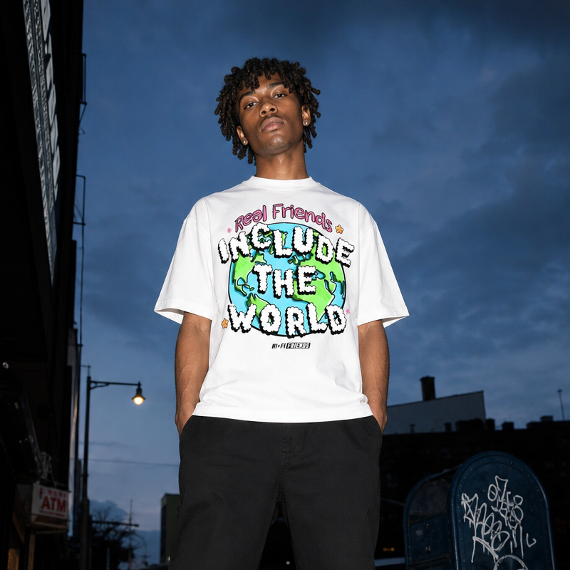 Real Friends Include The World Tee