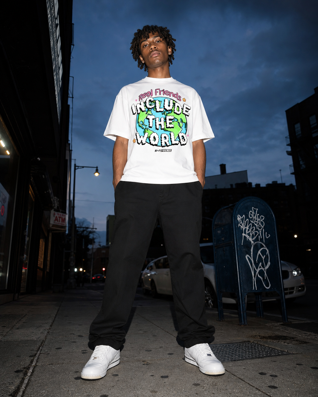 Real Friends Include The World Tee