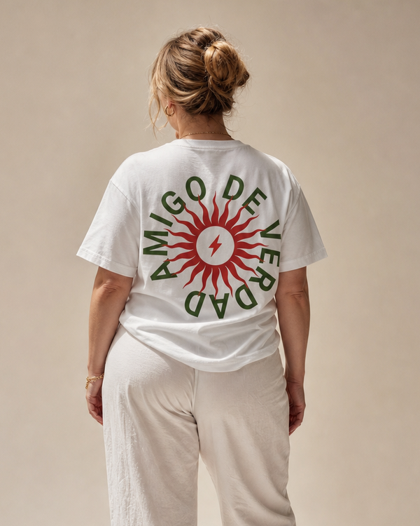 Amigo De Verdad Tee — White