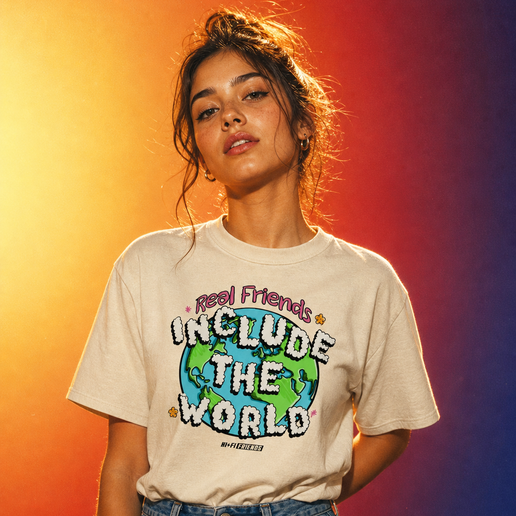 Real Friends Include The World Boxy Tee