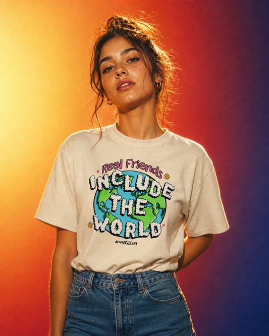 Real Friends Include The World Boxy Tee