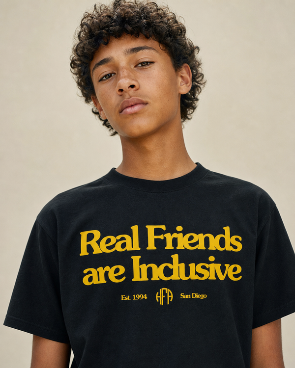 Real Friends Are Inclusive Youth Tee