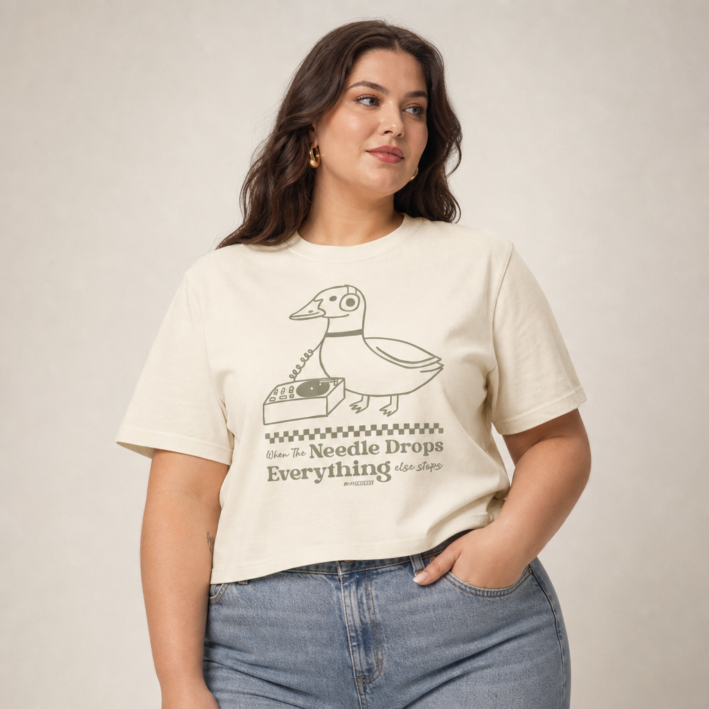 When The Needle Drops Boxy Tee