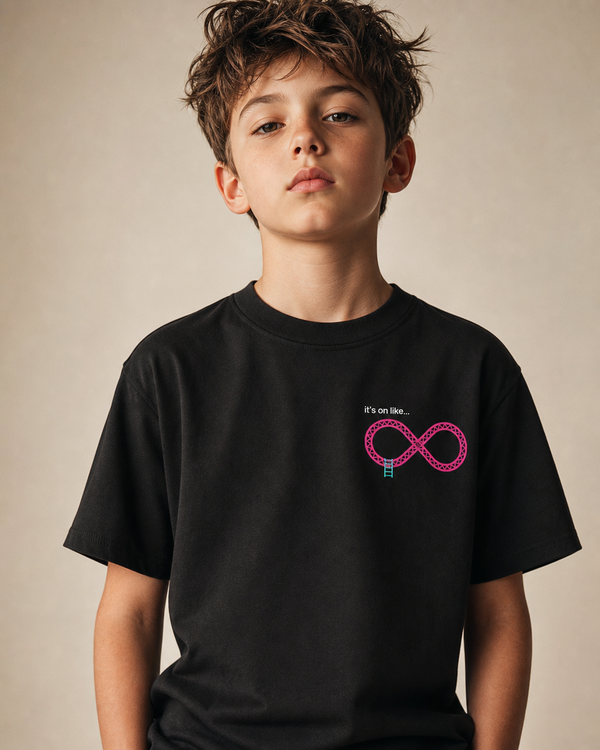 Inclusion: It's On Like design on a youth tee.