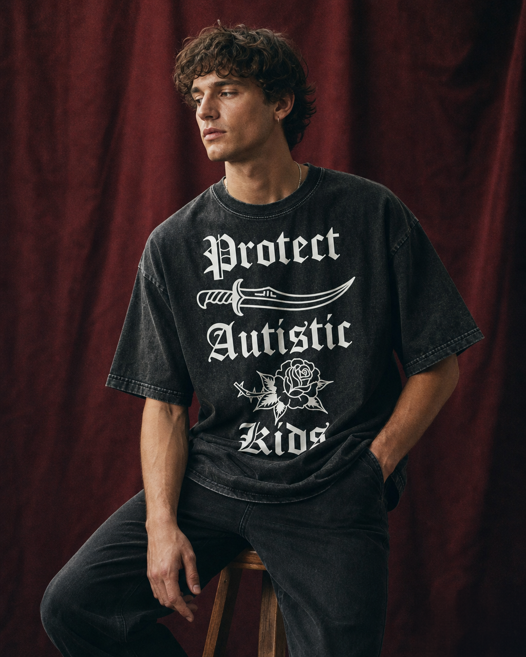 Protect Autistic Kids Oversized Tee