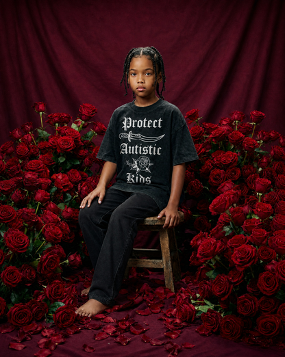 Protect Autistic Kids Youth Snow Washed Tee