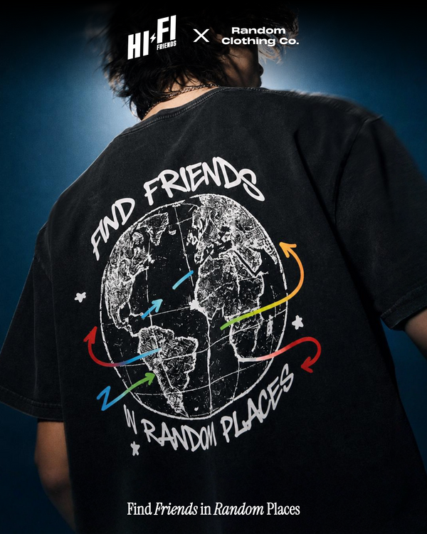 Find Friends in Random Places Oversized Tee