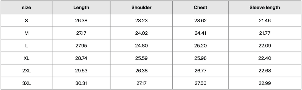 Size Guide