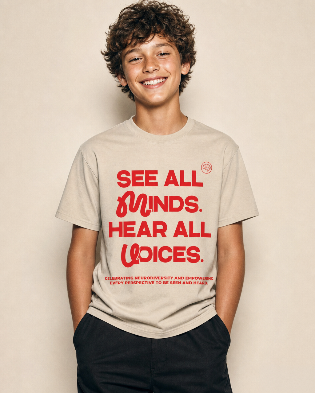 See All Minds. Hear All Voices. Youth Tee