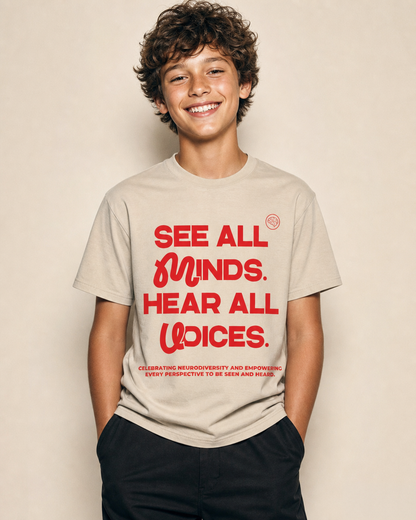 See All Minds. Hear All Voices. Youth Tee