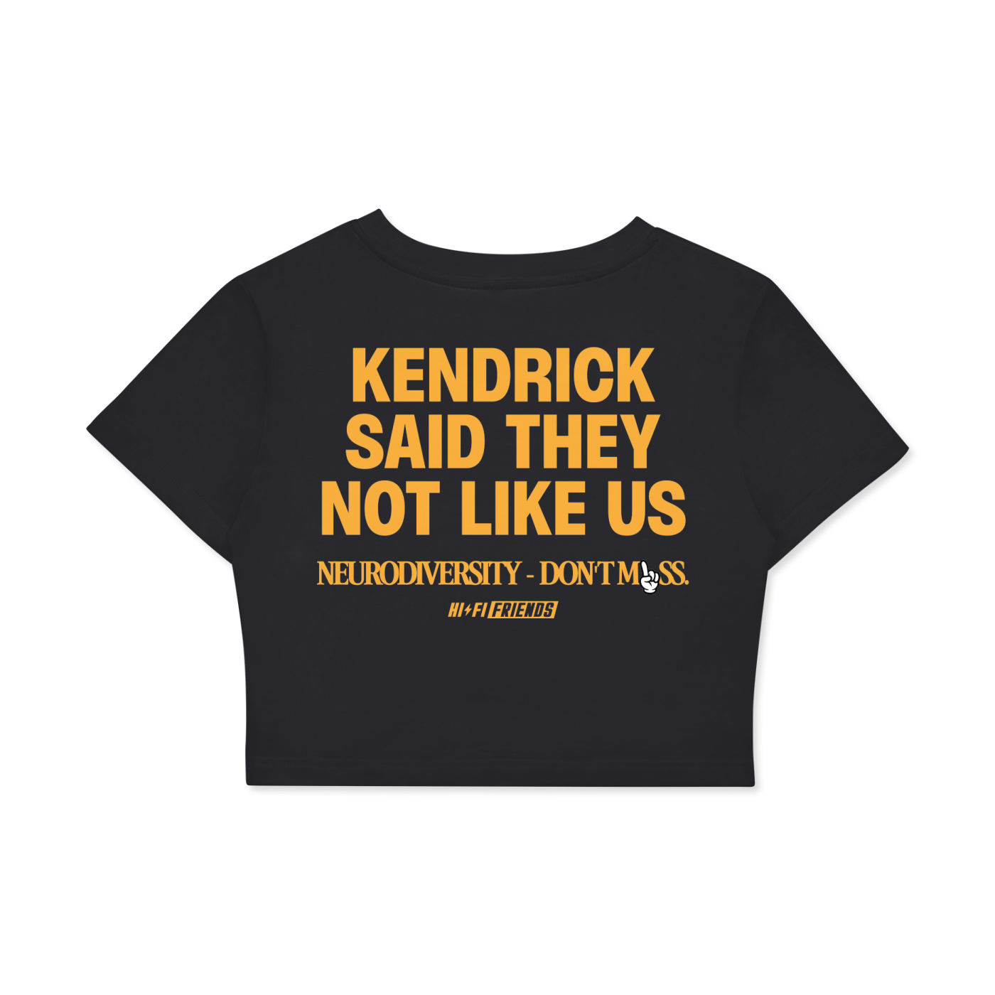 Not Like Us Cropped Cotton Tee