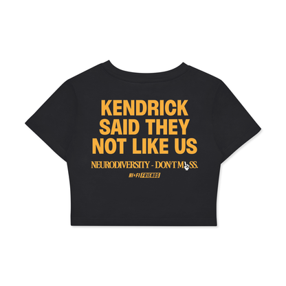 Not Like Us Cropped Cotton Tee