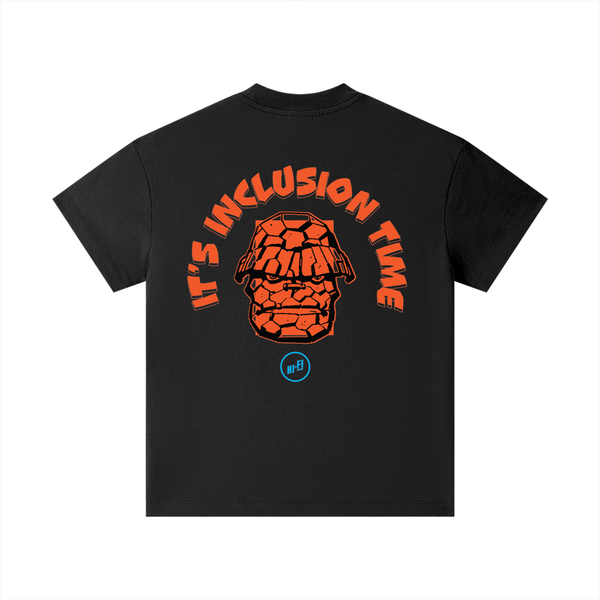 It's Inclusion Time design on a youth tee.