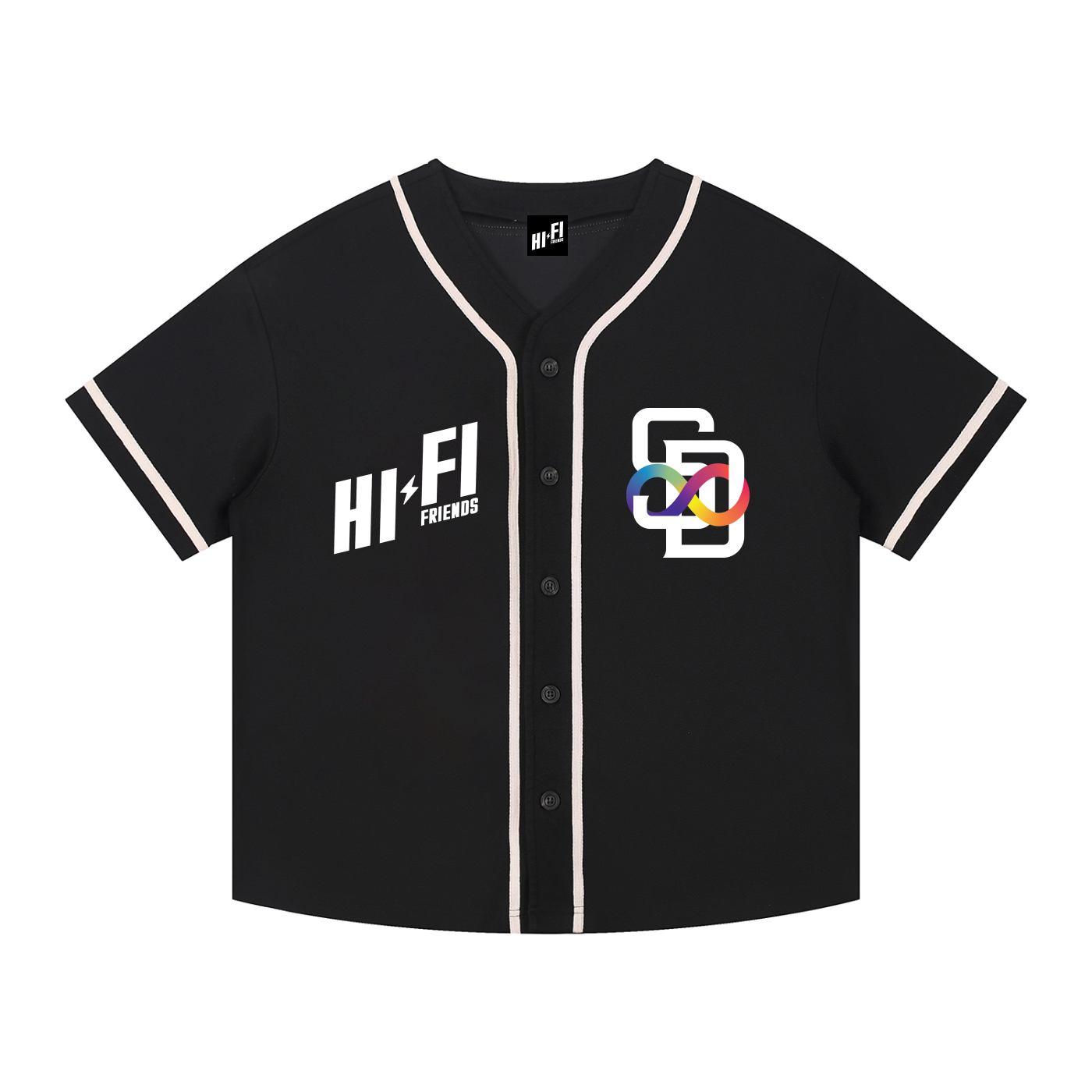Real Friends SD Piped Button-Up Jersey