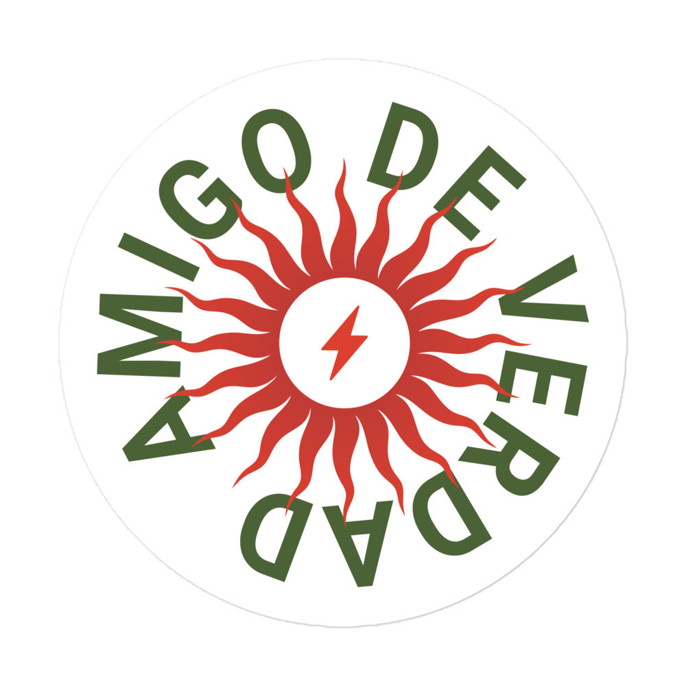 Amigo De Verdad design as a premium waterproof vinyl sticker.