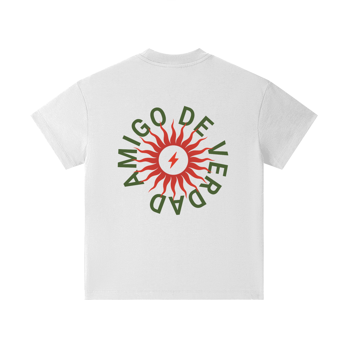 Amigo De Verdad design on a heavyweight, sensory-friendly youth tee