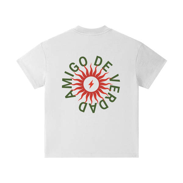 Amigo De Verdad Youth Tee — White