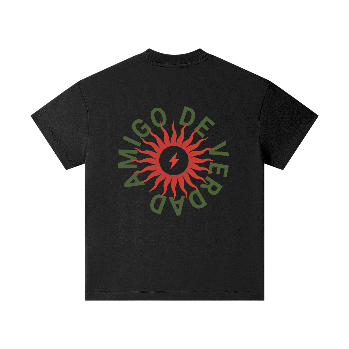 Amigo De Verdad design on a heavyweight, sensory-friendly youth tee