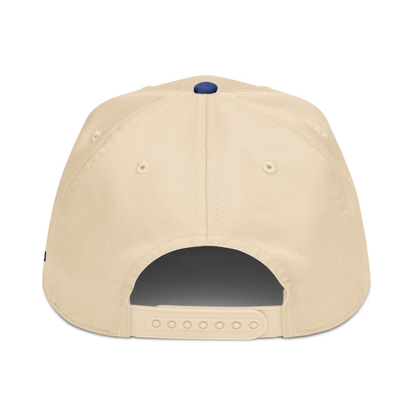 Autism Dad Summer design embroidered on a high-profile, sensory-friendly snapback hat.