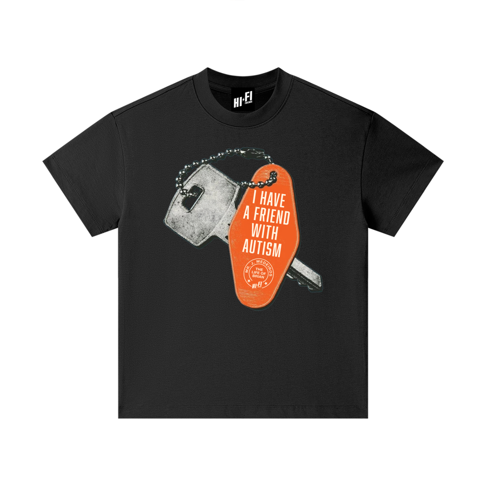 I have a friend with Autism Youth Tee — Black