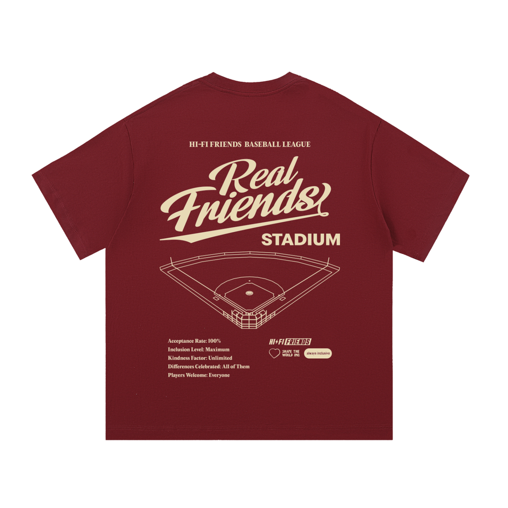 Real Friends Stadium — Wine Red