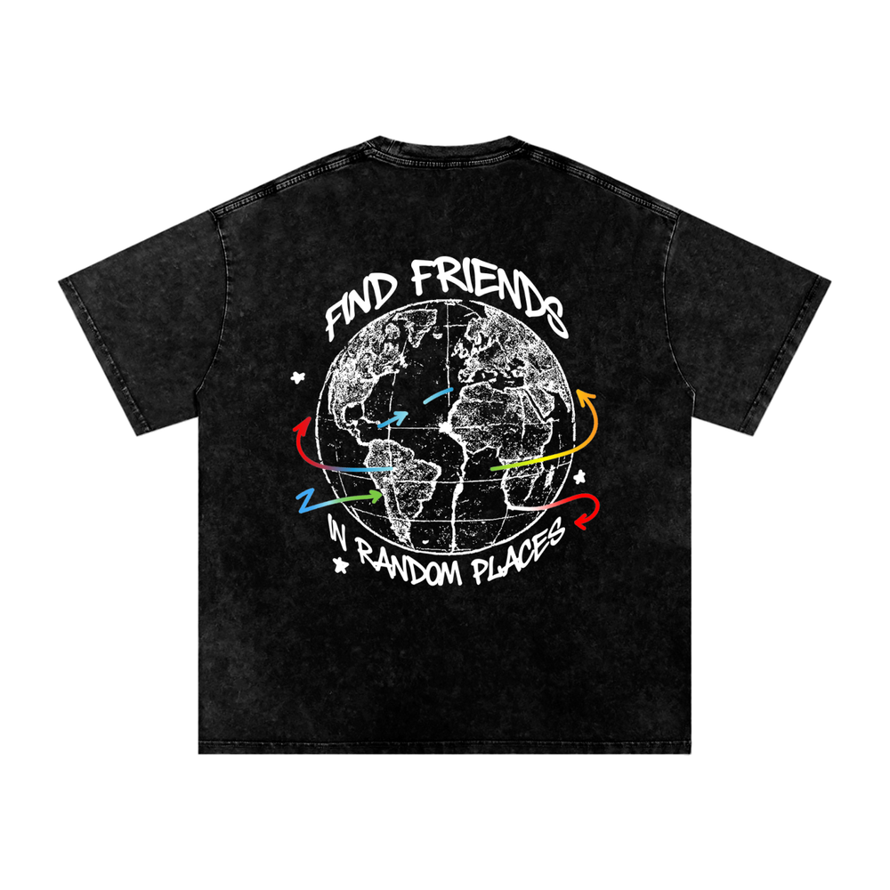Find Friends in Random Places Oversized Tee