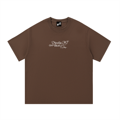 Never Off Beat Adult Unisex Heavyweight Streetwear Graphic Tee