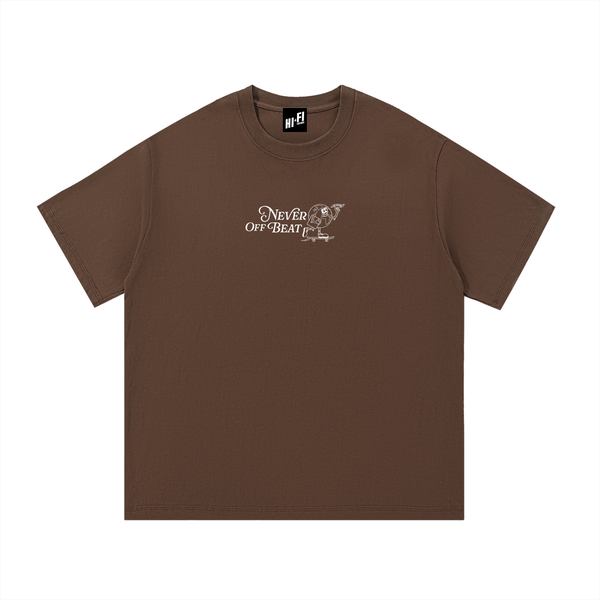 Never Off Beat Adult Unisex Heavyweight Streetwear Graphic Tee