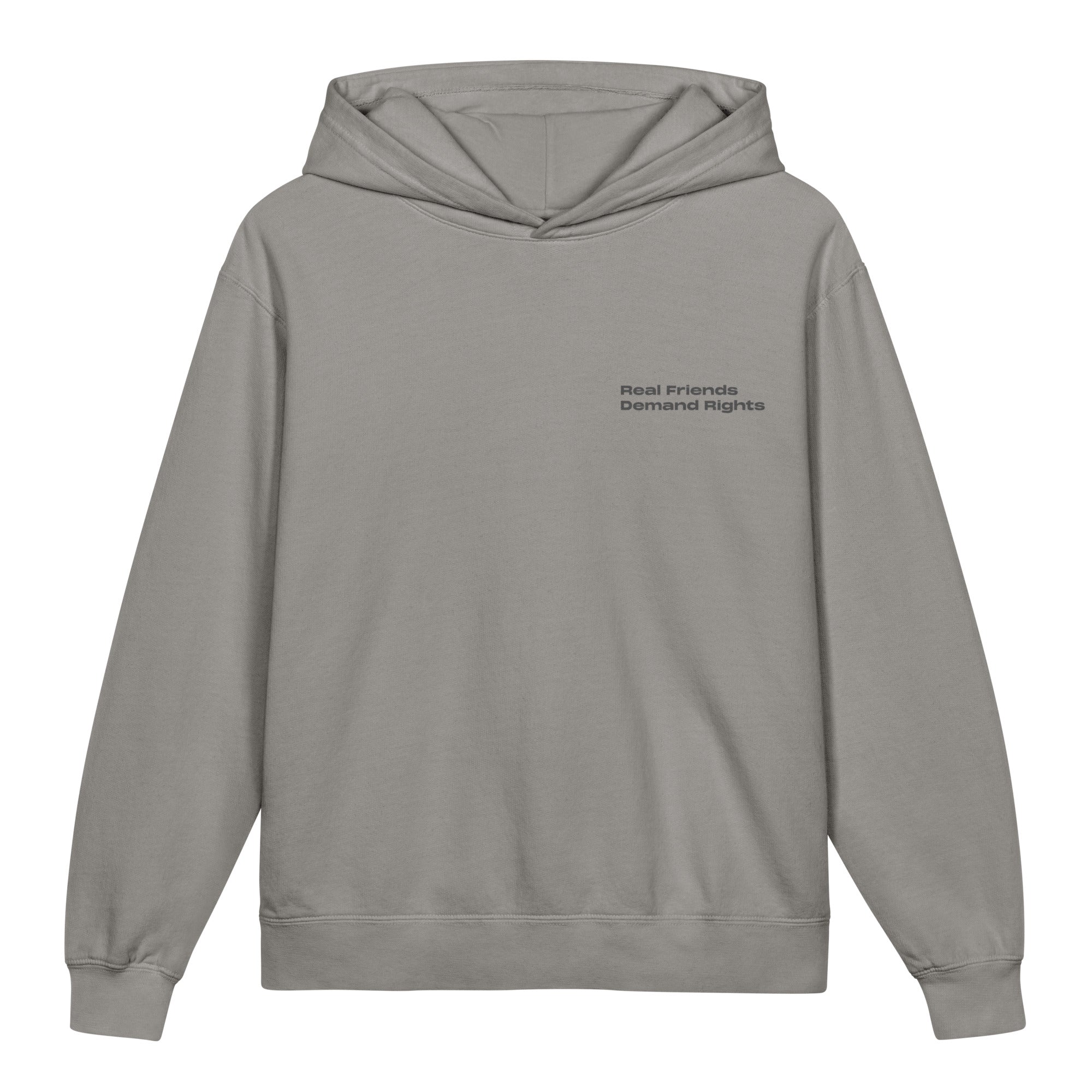 Disability Rights design on a sensory-friendly youth hoodie.