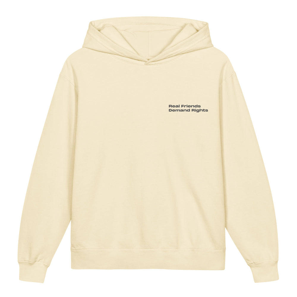 Disability Rights design on a sensory-friendly youth hoodie.
