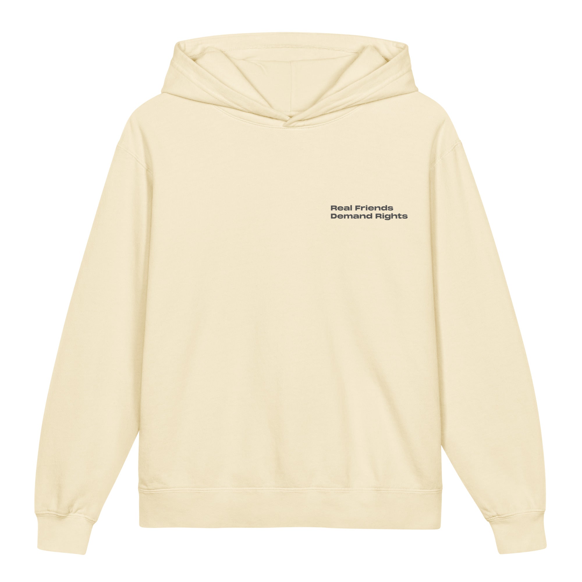 Disability Rights design on a sensory-friendly youth hoodie.