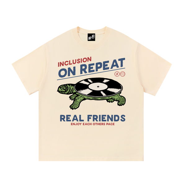 Inclusion On Repeat Tee — Apricot