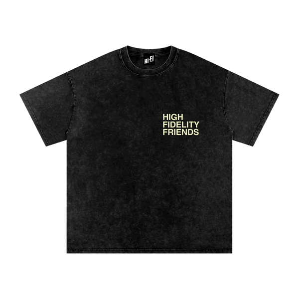Coffee and Inclusion design on an oversized tee.