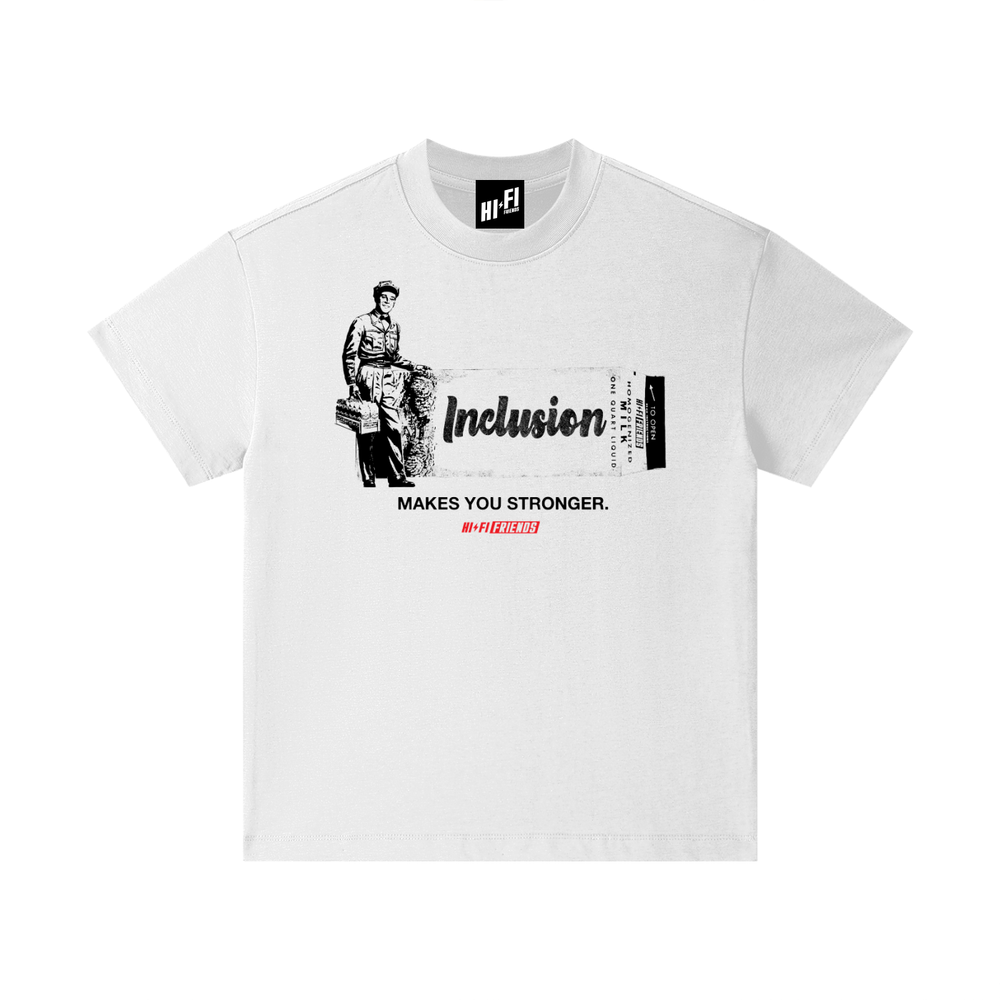 Inclusion Makes You Stronger design on a youth tee.