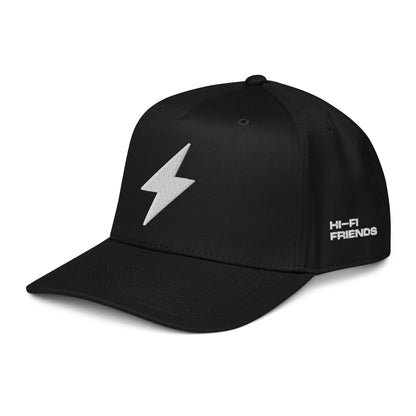 Full Voltage design embroidered on a high-profile, sensory-friendly snapback hat.