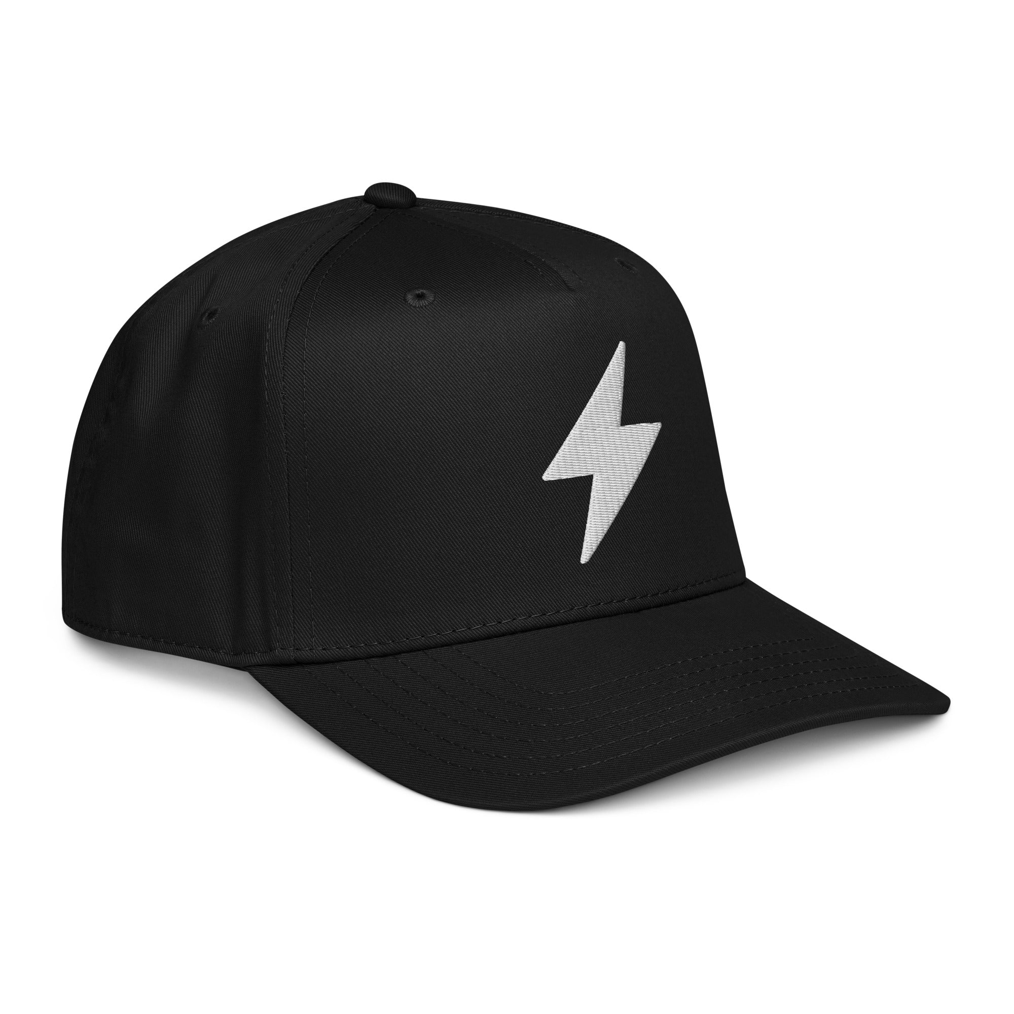 Full Voltage design embroidered on a high-profile, sensory-friendly snapback hat.