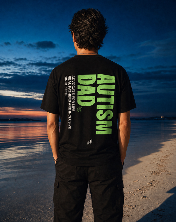 Autism Dad graphic tee for the fathers doing the work that does not get applauded.