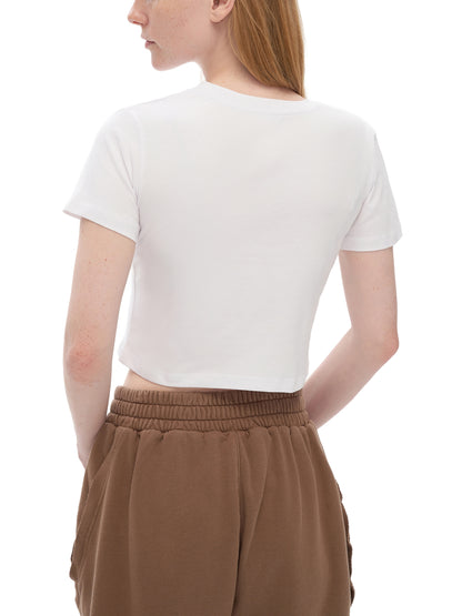 Not Like Us Cropped Cotton Tee