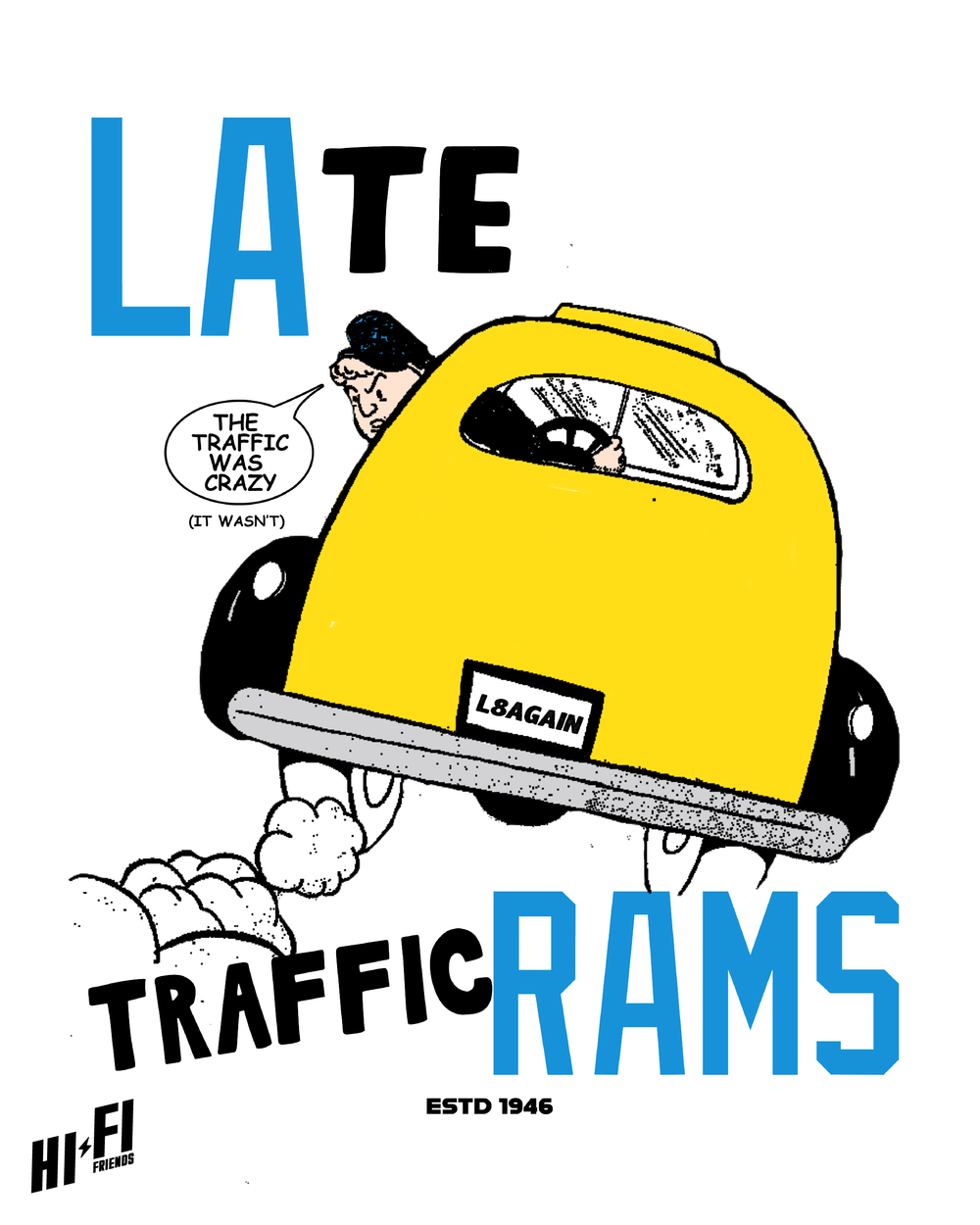 LAte Traffic Rams Sweater