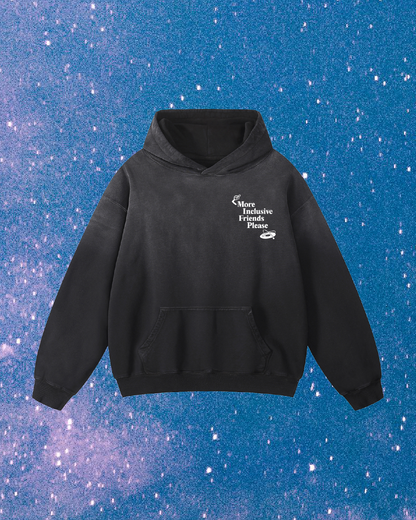 More Inclusive Friends Please // Heavyweight Sunfade Oversized Hoodie