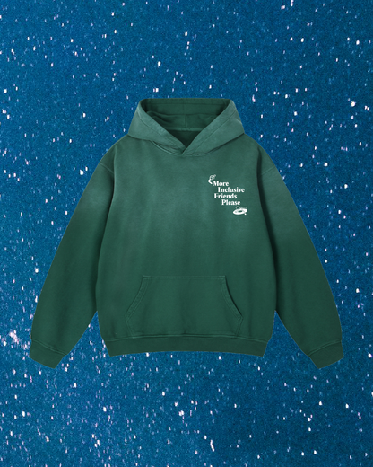 More Inclusive Friends Please // Heavyweight Sunfade Oversized Hoodie