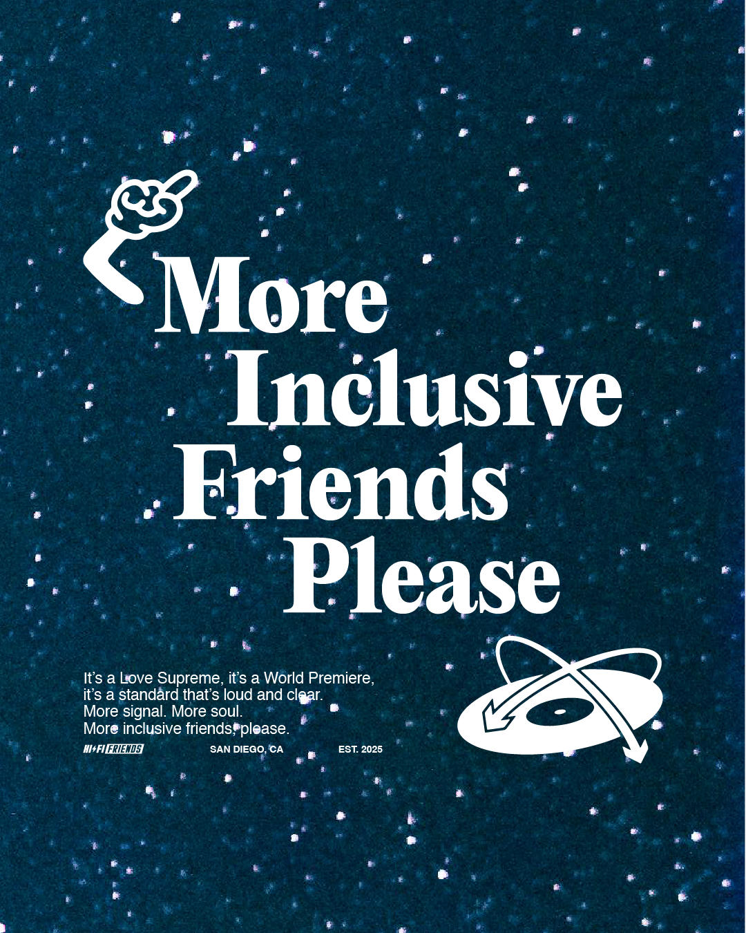 More Inclusive Friends Please // Heavyweight Sunfade Oversized Hoodie