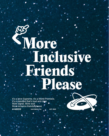 More Inclusive Friends Please // Heavyweight Sunfade Oversized Hoodie