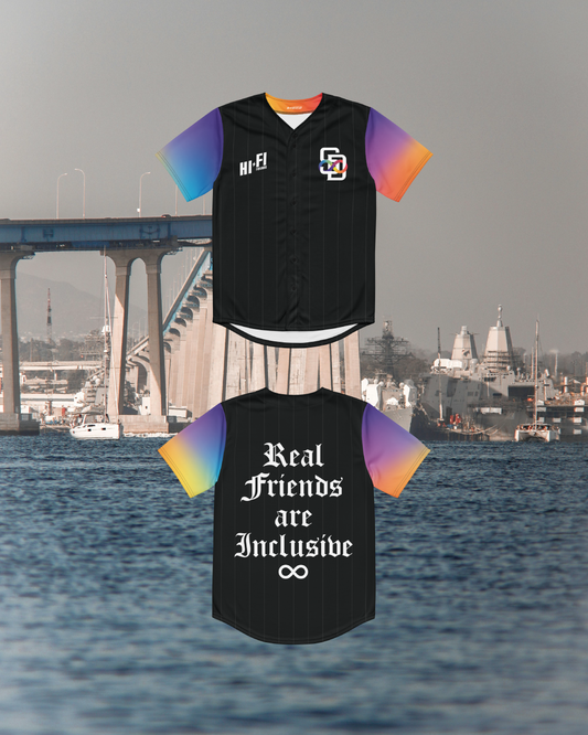 Real Friends SD // Adult Unisex Baseball Jersey