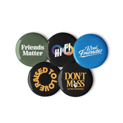 Button Volume 2 // Set of 5 2.25" Pin Buttons