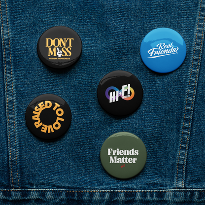 Button Volume 2 // Set of 5 2.25" Pin Buttons