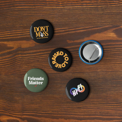 Button Volume 2 // Set of 5 2.25" Pin Buttons