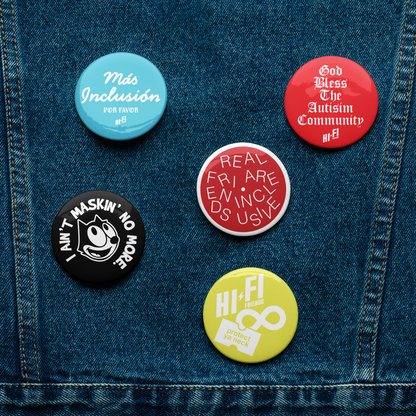 Button Volume 4 // Set of 5 2.25" Pin Buttons