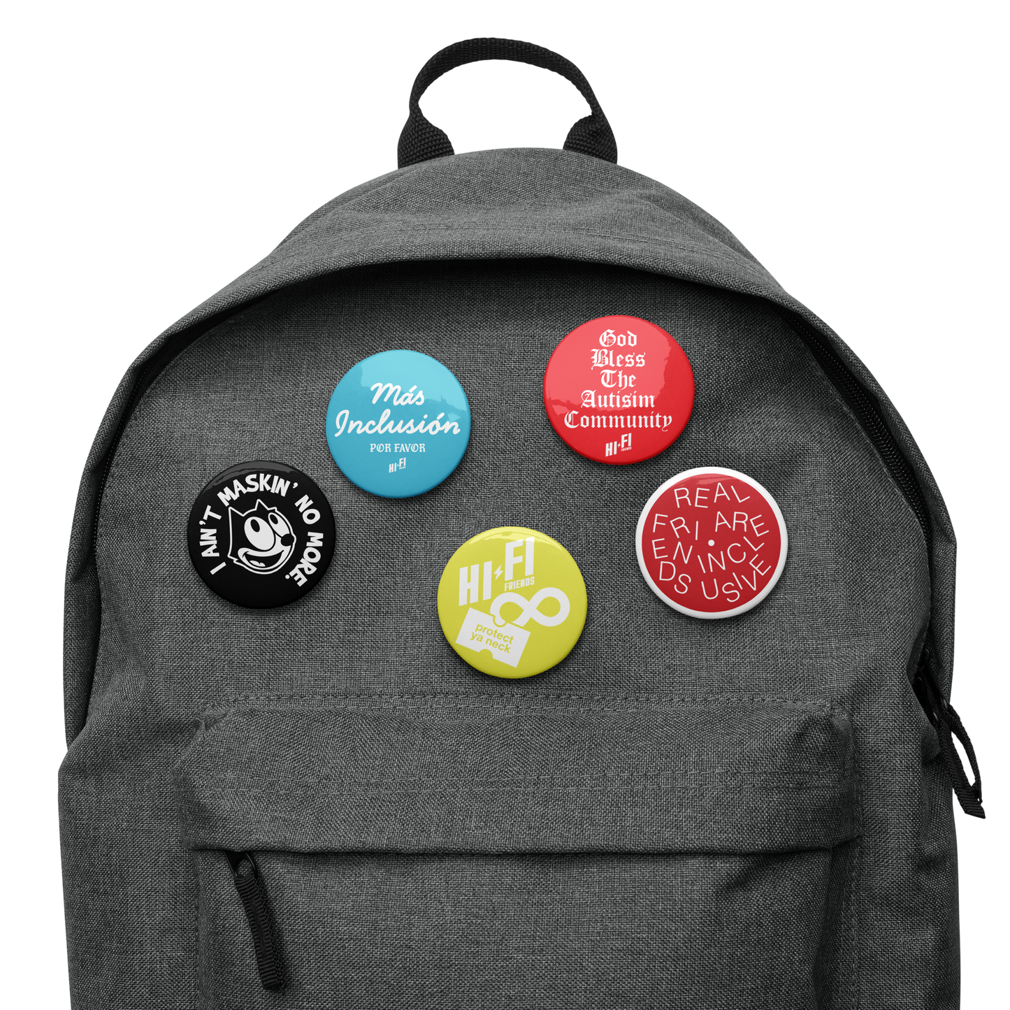 Button Volume 4 // Set of 5 2.25" Pin Buttons